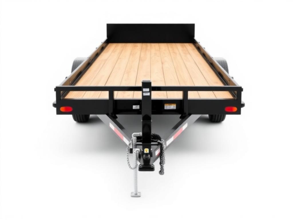 Deckover flatbed trailer for hauling wide loads, pallets, and equipment