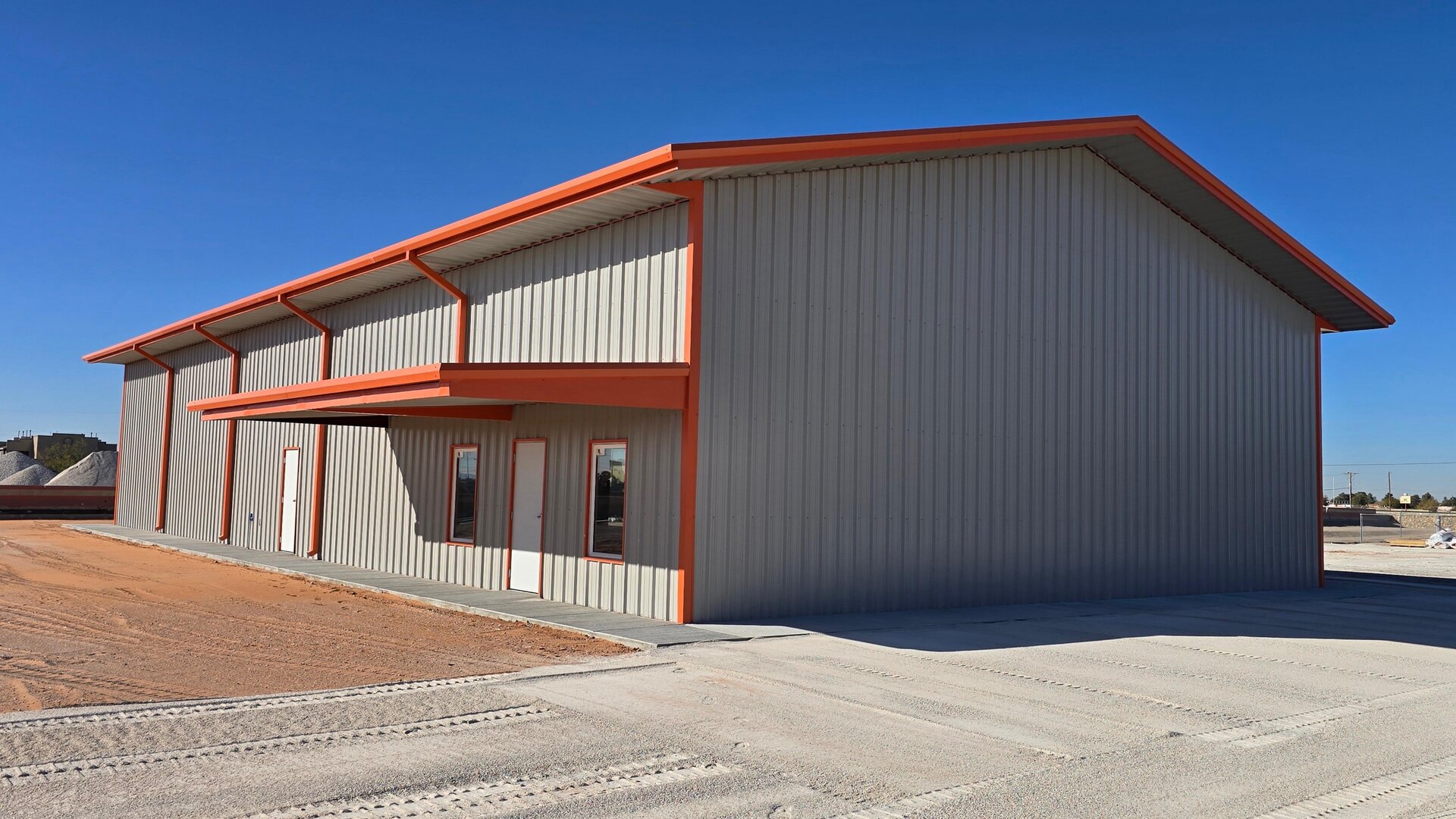 EquipScape yard — front view of the new El Paso location